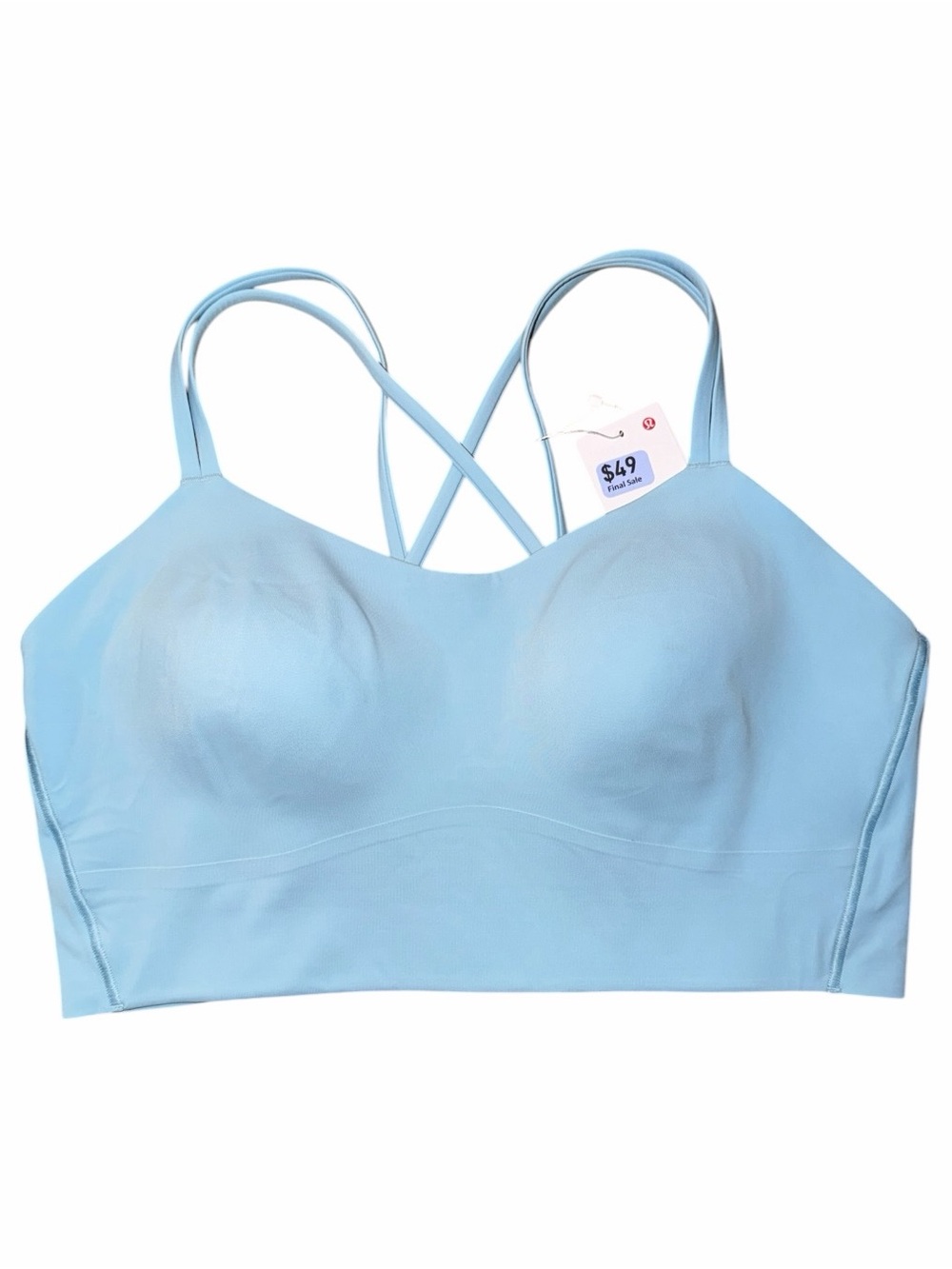 Lululemon Like a Cloud Longline Bra Seafoam Size 12 NWT B/C Cup